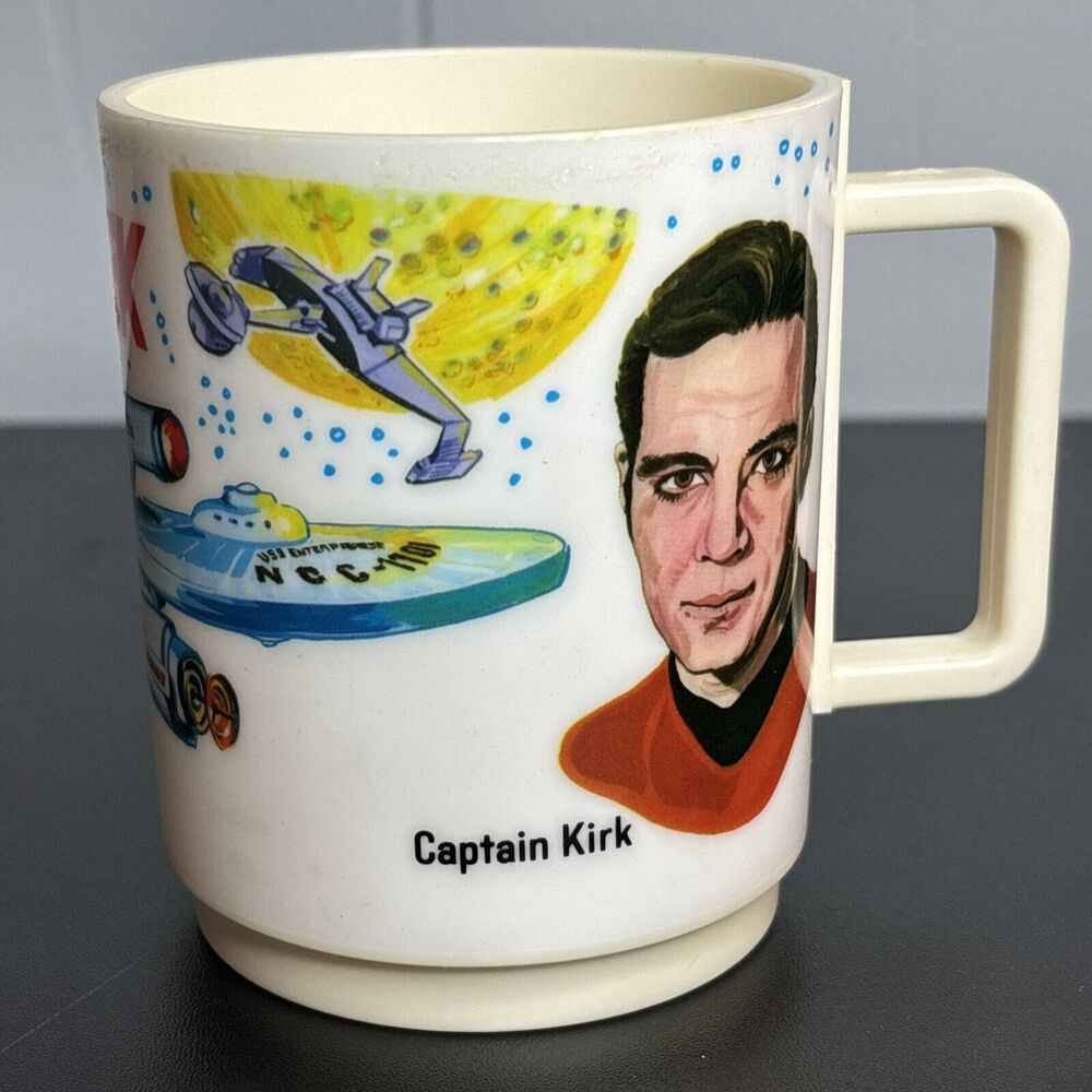 Star Trek Vintage Original Series Deka Plastic Mug/Captain Kirk/Spock/Dr. McCoy - Picture 3 of 7